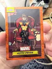 2024 Topps Chrome Marvel Sapphire Edition Orange Kitty Pryde #95 /25 PSA 9 picture