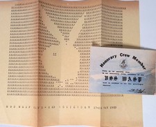 U.S. Navy USS Wasp CV-18 Honorary Crew Member & 1969 Playboy Bunny Document picture