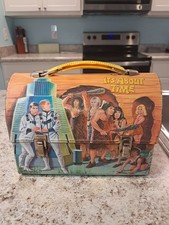 1967 It's About Time Dome Lunch Box - No Thermos * Vintage * Lunchbox kit pail picture