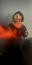 Vintage 2008 night watchman gemmy Pumpkin Reaper 3ft extremely rare picture