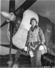 WW2 WWII Photo USAAF P-47 Ace Maj. Walter Beckham 353FG POW World War Two / 5798 picture