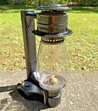 Antique CT Ham Mfg No 12 Cold Blast Side Oil Lamp Pacoma Shield of Quality Globe picture