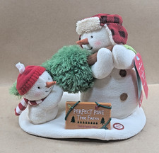 2014 Hallmark Jingle Pals Perfect Pine Tree Farm Lights Musical Snowmen NWT picture