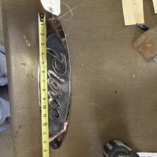 Pierce Chrome Finish Oval Vehicle Emblem Badge Approx 15 inches long picture