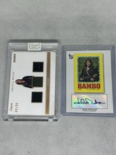2024 RAMBO CO BAO Keepsake Triple Relic /50 & 2013 Topps Julia Nickson AUTO picture