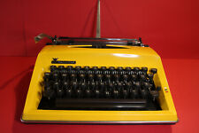 Vintage Adler Contessa de Luxe Brillant yellow typewriter excellent condition picture