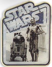 NEW 2015 Vintage Mystery Disney Pin R2D2 C3PO ONLY Star Wars Droid Poster NO Box picture