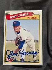 Jerry Koosman Autograph Signed Card New York Mets picture
