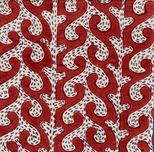 SEEMAKRISH Breach Candy Kesar Orange 100% Cotton new remnant picture