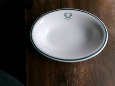 RAQUETTE LAKE NY ANTLERS HOTEL CHINA SERVING DISH ADIRONDACKS NY BLUE MOUNTAIN picture
