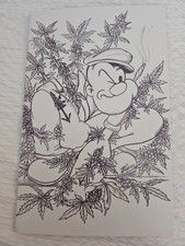 The Stoner Man Popeye Weed B&W Virgin Variant C2E2 Exclusive Sense Comics picture