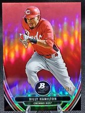 2013 Bowman Platinum Prospects Chrome Billy Hamilton #BPCP9 Red Refractor /25 picture