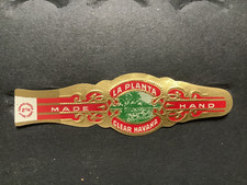 La Planta Clear Havana AttrctiveCigar Band  Vintage Original picture