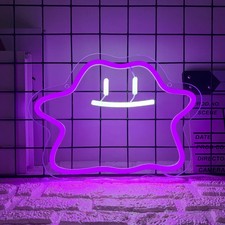 POKÉMON Ditto LED Neon Sign - Night Light & Wall Decor 30 x 22cm picture