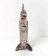 Glass Galileo style Thermometer with Colored Liquid Spheres Desk Decor picture
