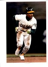 LD352 1991 Color Oversize Wire Photo RICKEY HENDERSON SCORES A'S @ ALCS GAME picture