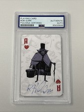 Bob Gurr Signed Haunted Mansion Playing Card Imagineer PSA DNA Authentication picture