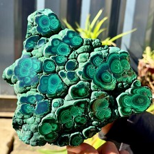 3.43LB Top natural silica, malachite, quartz crystals/mineral specimens picture