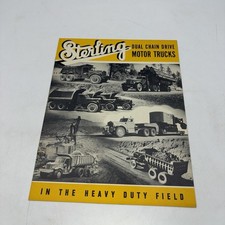 1941 Sterling Dual Chain Drive Motor Trucks Heavy Duty Sales Brochure HCS235 picture