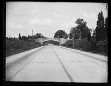 Photo:1934 Road View Stone Arch Bridge Highway Tunnel Roadway picture