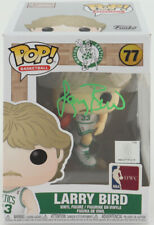 Larry LEGEND Bird Signed Green Ink #77 Funko Pop Celtics Beckett HOLO picture
