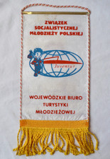 Vintage Juventur Poland Pennant ZSMP Gdansk Youth Socialist Tourism Banner Flag picture