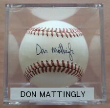 DON MATTINGLY, (YANKEES), AUTOGRAPHED OFFICIAL AMERICAN LEAGUE. BASEBALL picture