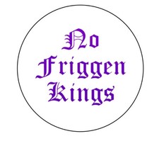 No Kings Protest Resistance  2.25”  Pinback Button Pin Badge picture