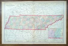 Vintage 1902 TENNESSEE Map 22