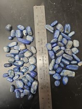 Wholesale Bulk Lot Natural Blue Kyanite Tumbled Stones  1.1 # 1/2 KG High healin picture