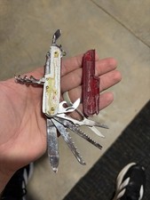 Used Swiss Army Style Multitool, 1990s China Made- Stainless Steel Blade picture