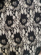 Antique Belgium Handmade Lace Table Cloth (Black Rose Pattern) 52