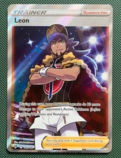 Leon 182/185 Holo Pokemon Vivid Voltage Near Mint picture
