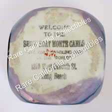 Infinitely Rare ca. 1932-37 Show Boat Monte Carlo Gambling Ashtray Long Beach CA picture