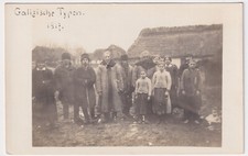 GALIZIEN HALYCHYNA UKRAINE GALICJA POLAND VILLAGE TYPES REAL PHOTO APRIL 1917. picture