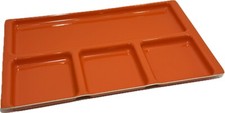 Vintage MCM Orange Serving Trinket Tray Top Of The Table by Karen Mid Mod Decor picture