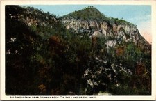 Vintage Bald Mountain Chimney Rock Postcard North Carolina Scenic View picture