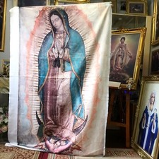 Our Lady of Guadalupe real size Tilma Fabric Print Mary Relic Lent Easter picture