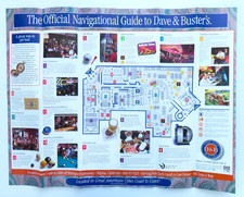 Dave & Busters Milpitas Guide Map Vintage California Great Mall Bay Area Travel picture