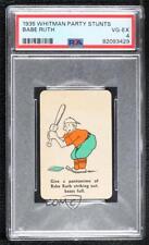 1935 Whitman Party Stunts Card Game Pantomime Babe Ruth PSA 4 0q4x picture