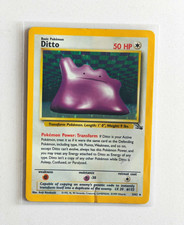Pokémon TCG Ditto 3/62 Fossil Holo Rare Unlimited 50 HP English 1999 picture