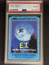 1982 Topps ET E.T. The Extra Terrestrial #1 Title Card PSA 8 NM-MT Rookie Card picture