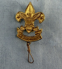Vintage Boy Scouts of America Pat 1911 Rank Pin Badge Be Prepared 20's-40's picture