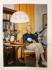 John Hersey SIGNED Candid Photo Hiroshima Author Pulitzer Prize Autograph picture
