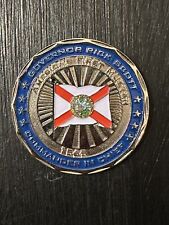 Authentic Former Florida Governor Rick Scott Challenge Coin US Senator Near Mint picture