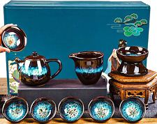 Chinese Tea Set Portable Teapot Set with 1 Teapot 8 Tea Cups 1 Gongdao picture