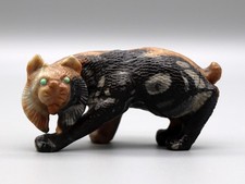 Wilfred Cheama Picasso Marble Zuni Bobcat Fetish picture