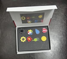 Pokemon Cartoon Anime All 8 Kanto Gym Badges from Generation Gen 1 for Cosplay picture