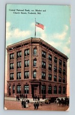 MD Frederick 1910 Central National Bank - Postcard picture