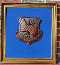 Vintage US Air Force 401st Tactical Fighter Wing Wood Display Plaque USAF picture